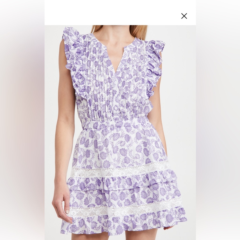 BB Dakota Purple and White Floral Dress